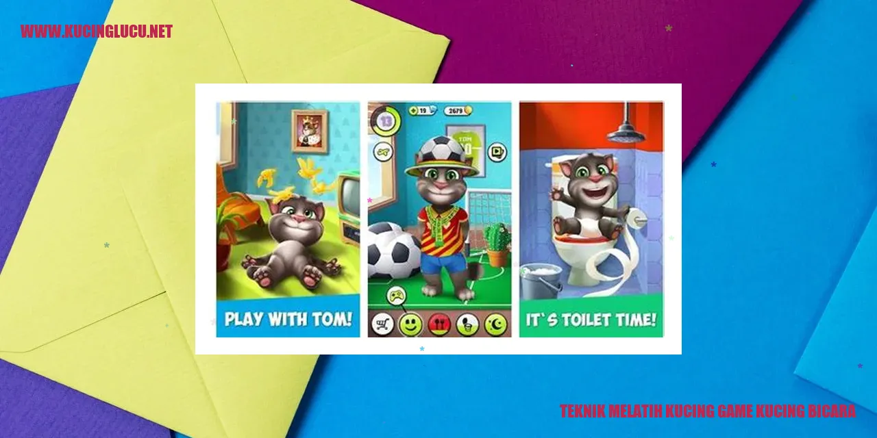 Gambar teknik melatih kucing game kucing bicara
