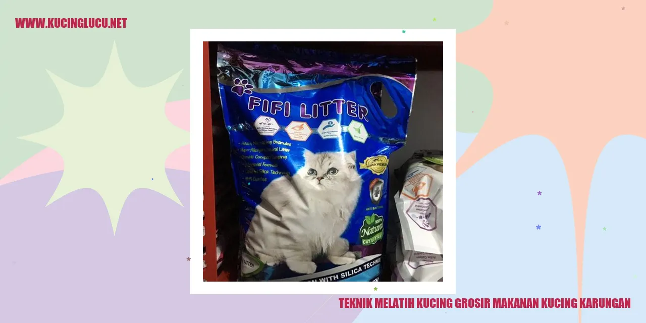 Teknik Melatih Kucing grosir makanan kucing karungan