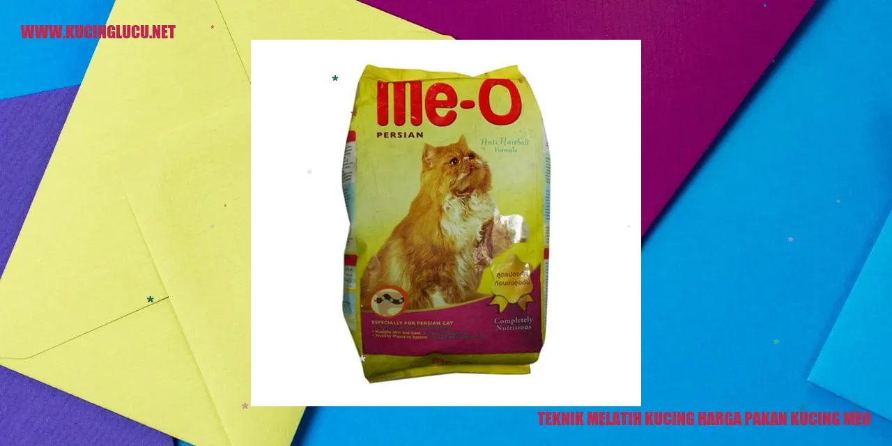 Teknik Melatih Kucing harga pakan kucing meo