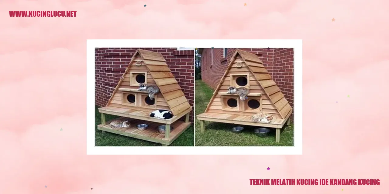 Kucing berada di dalam kandang