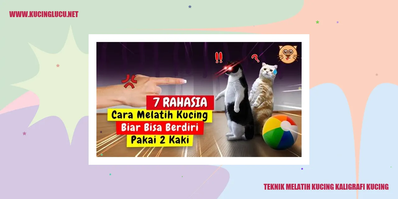 Gambar Kucing Kaligrafi
