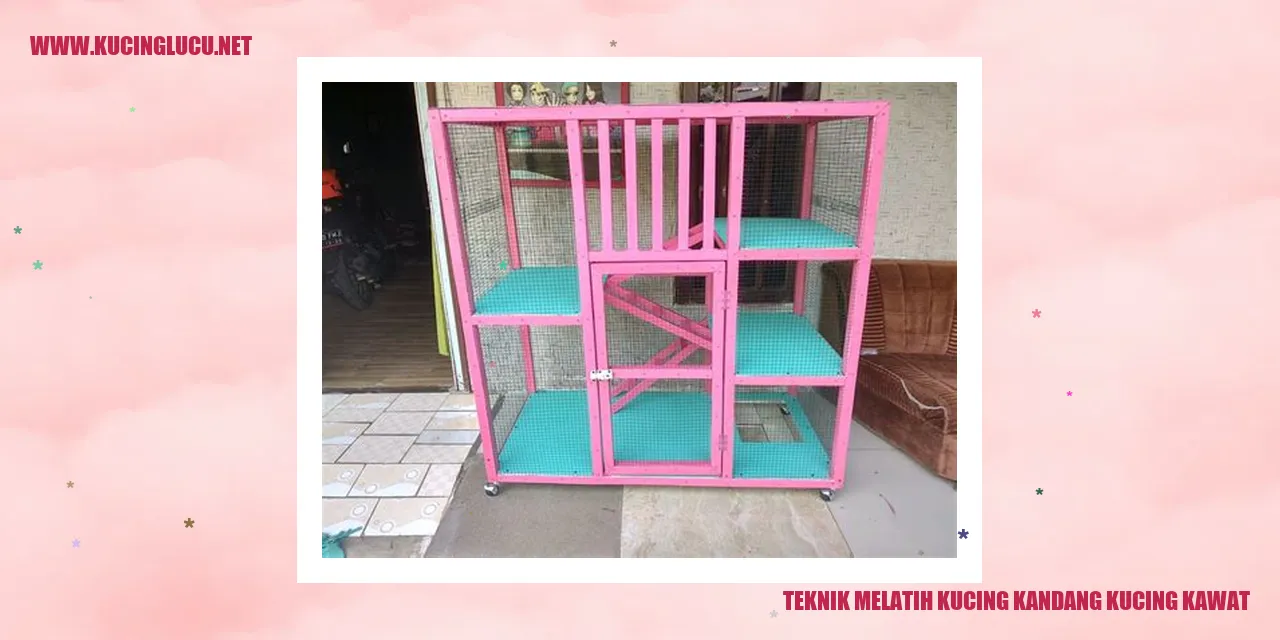 Kucing di dalam kandang kawat