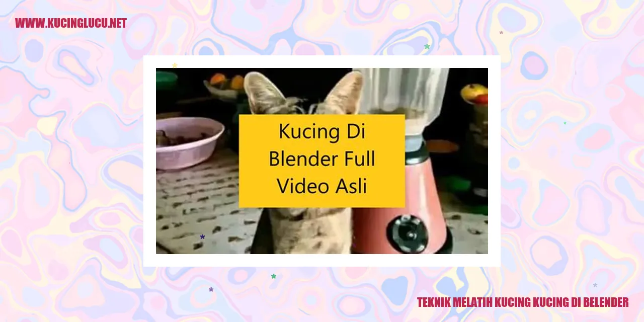 Teknik Melatih Kucing