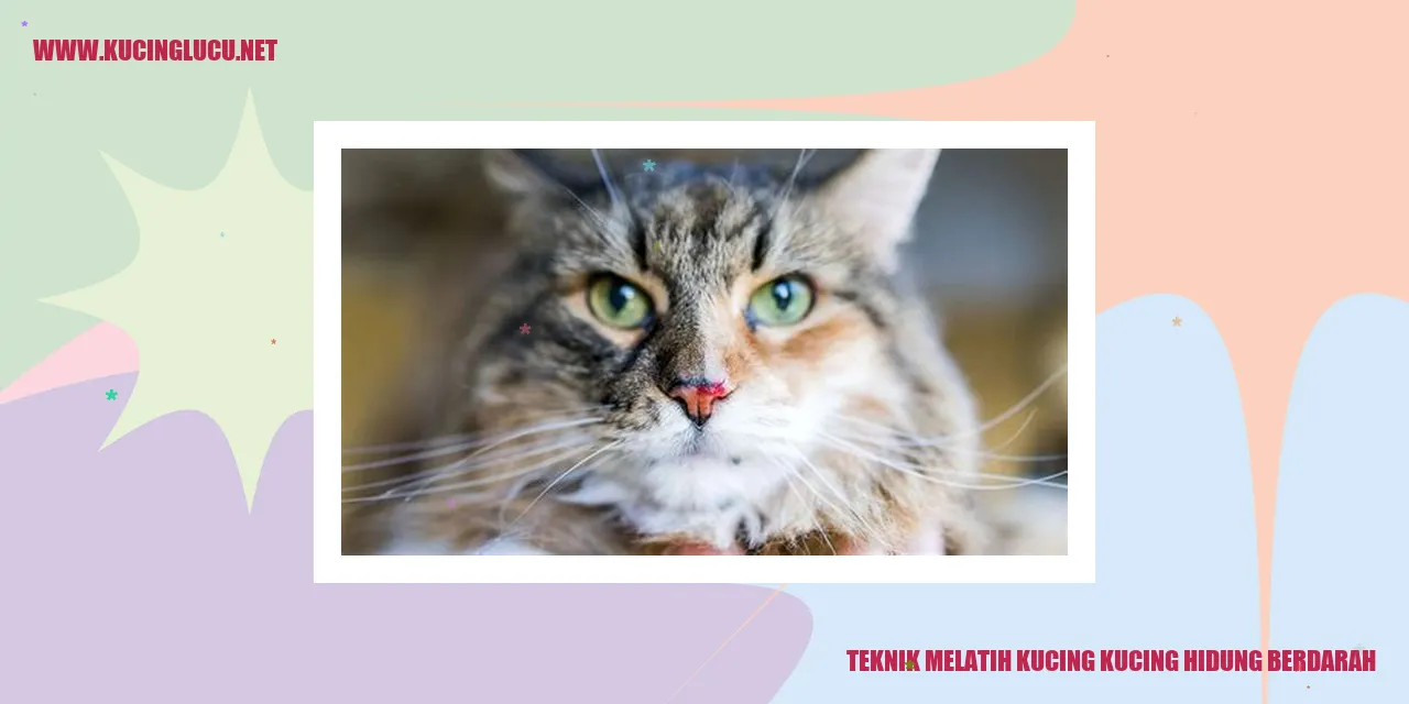 Ilustrasi Kucing dengan Hidung Berdarah