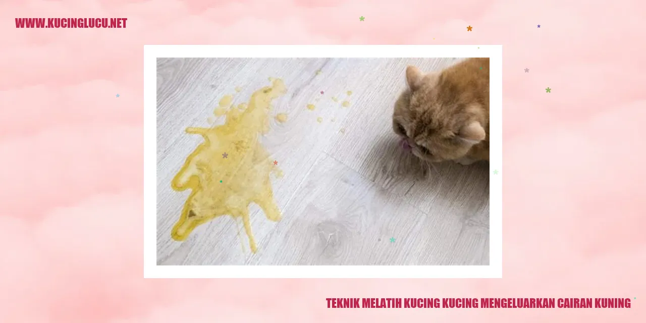Kucing mengeluarkan cairan kuning