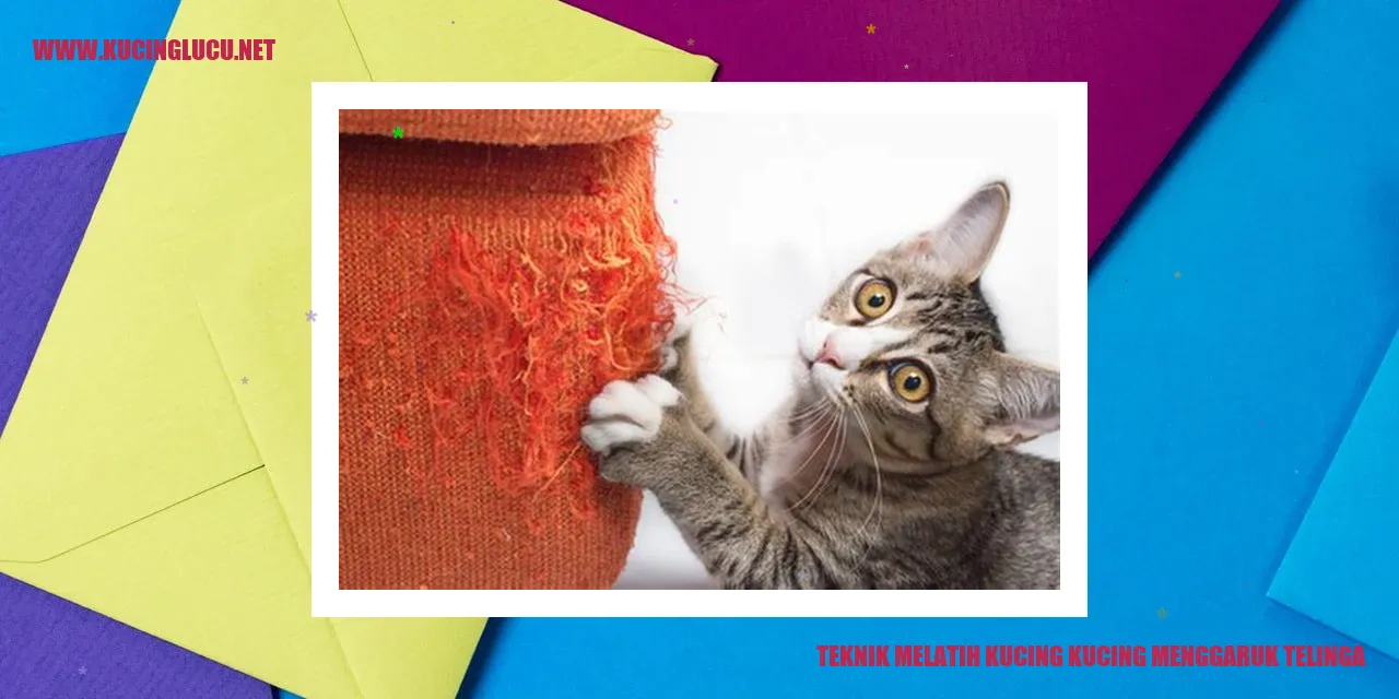 Gambar Kucing yang Menggaruk Telinga