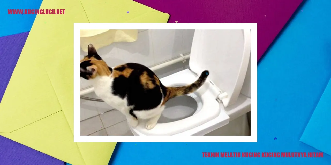 Gambar kucing dengan mulut hitam