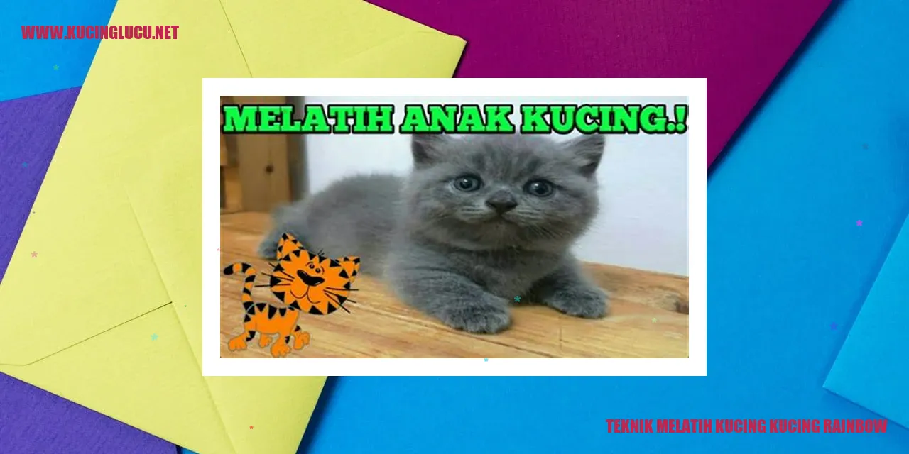 Gambar Kucing Rainbow