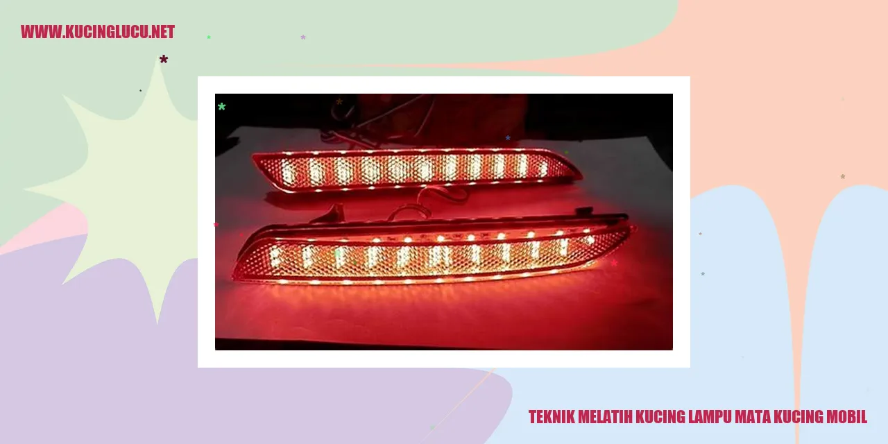 Gambar kucing mengedipkan lampu mata pada mobil