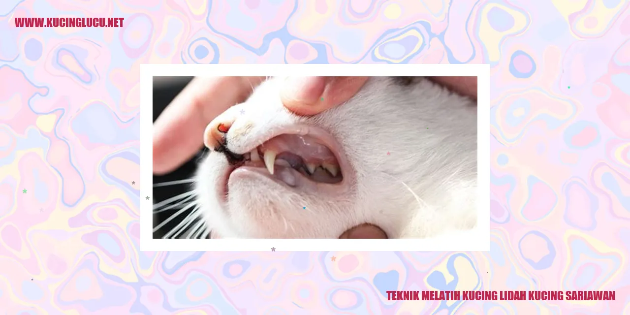 Gambar Kucing dengan Masalah Lidah Kucing yang Sariawan