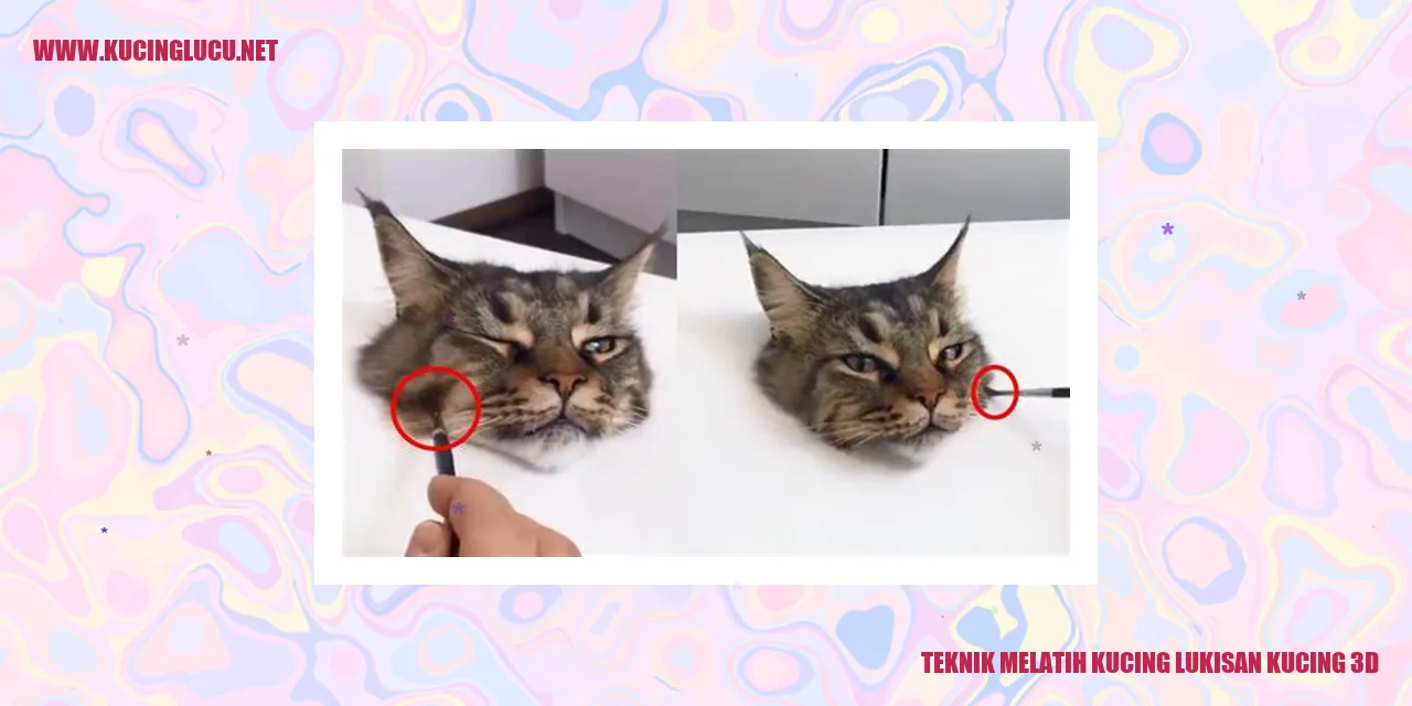 lukisan kucing 3D