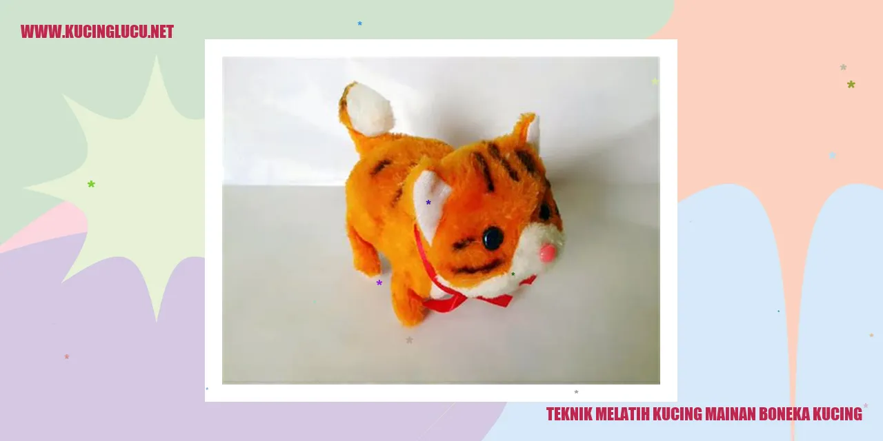 Teknik Mengajari Kucing Mainan Menyukai dan Terlibat Bermain dengan Boneka Kucing