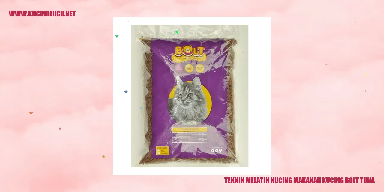 gambar kucing dengan makanan kucing bolt tuna