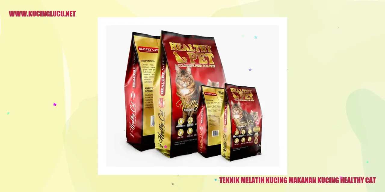 Teknik Melatih Kucing Makanan Kucing Healthy Cat