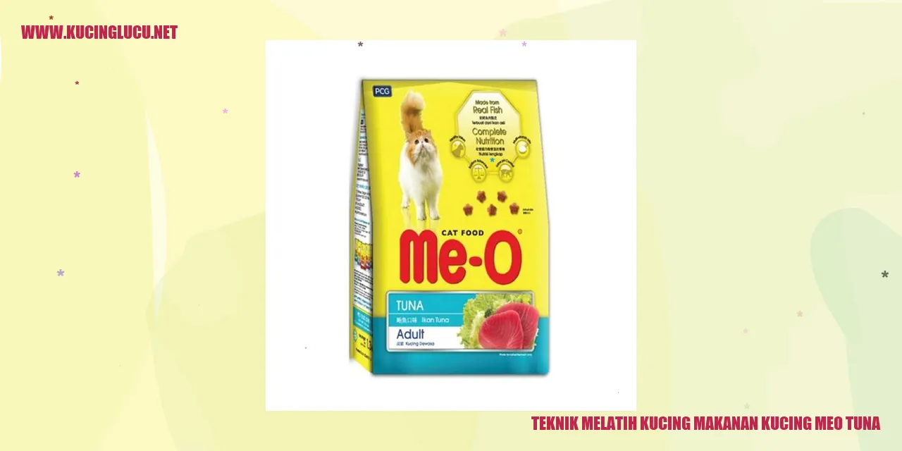 Teknik Melatih Kucing makanan kucing meo tuna