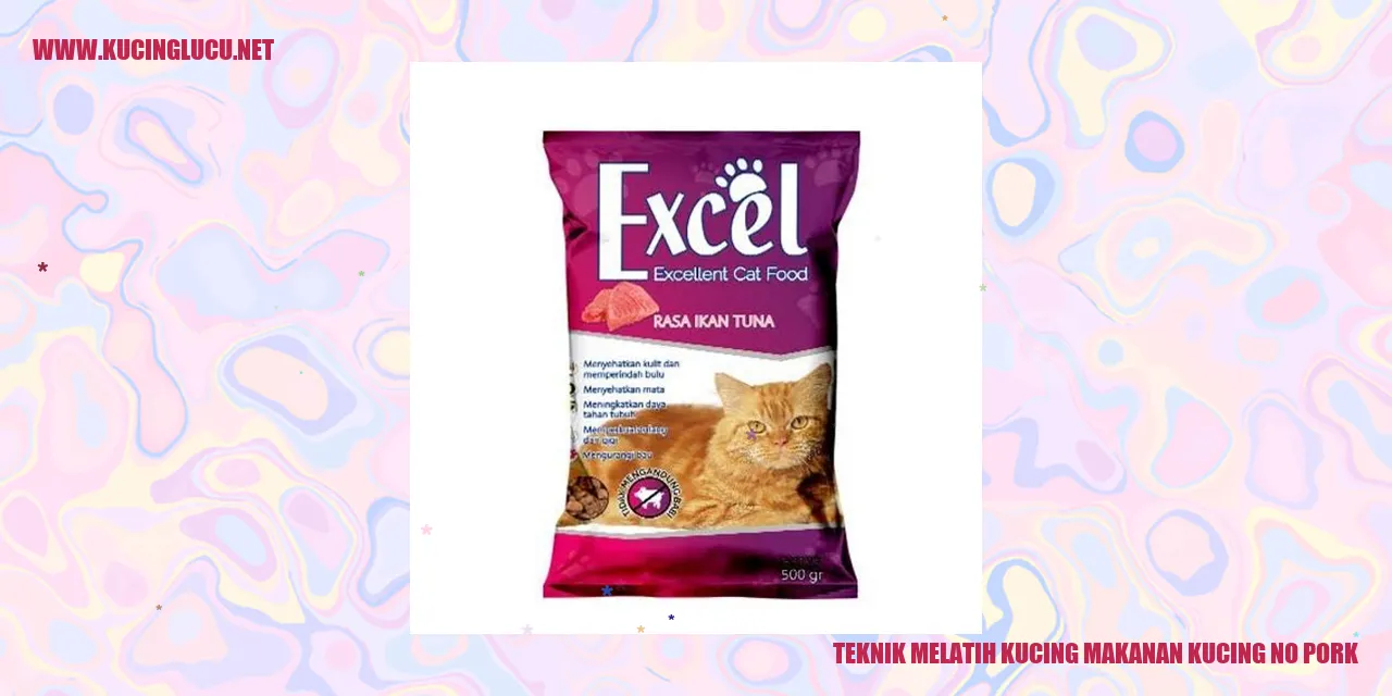 Teknik Melatih Kucing Makanan Kucing No Pork