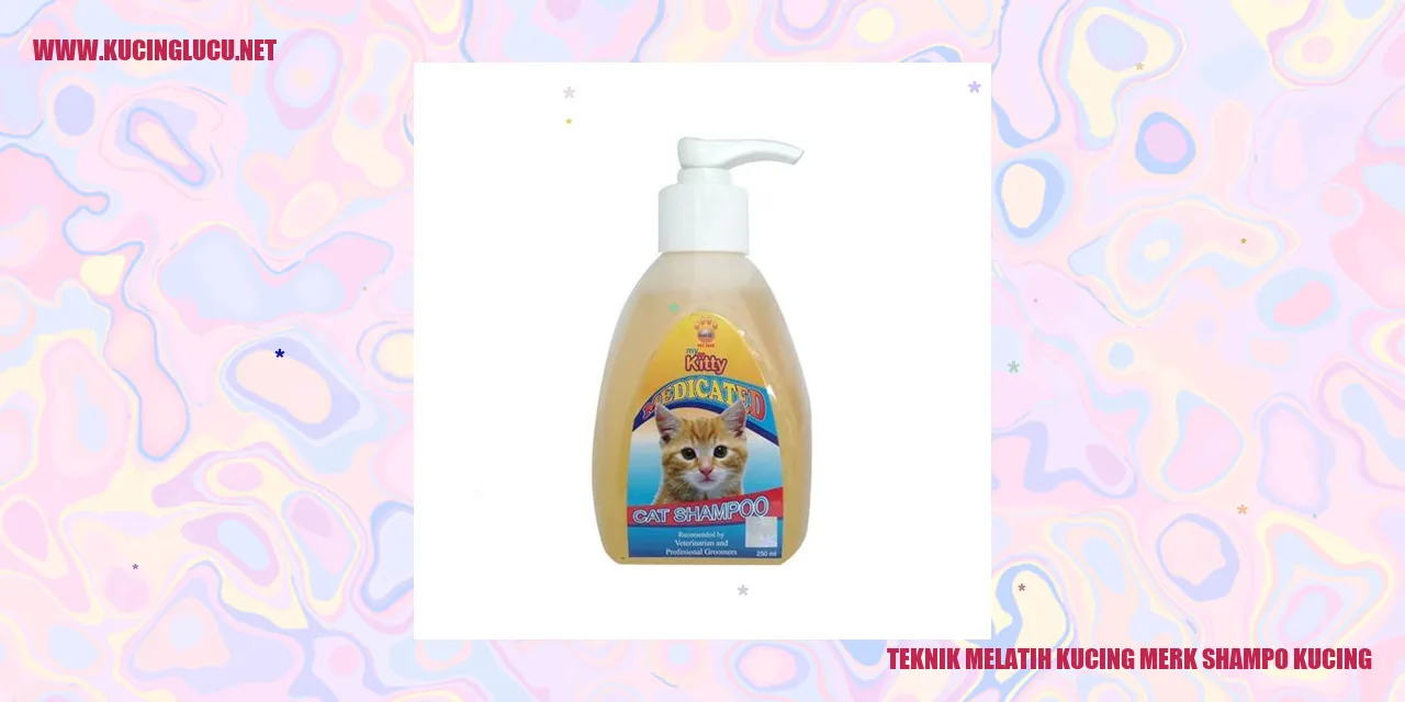 Shampo Kucing untuk Teknik Pelatihan