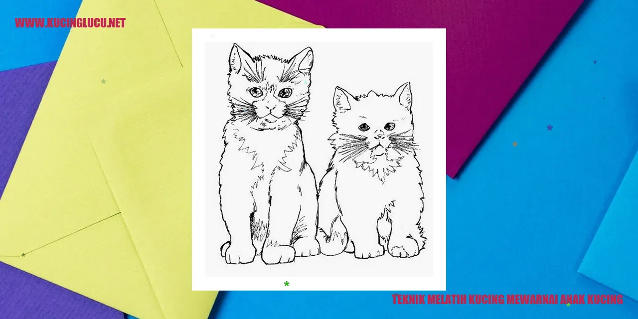 Gambar Kucing Mewarnai