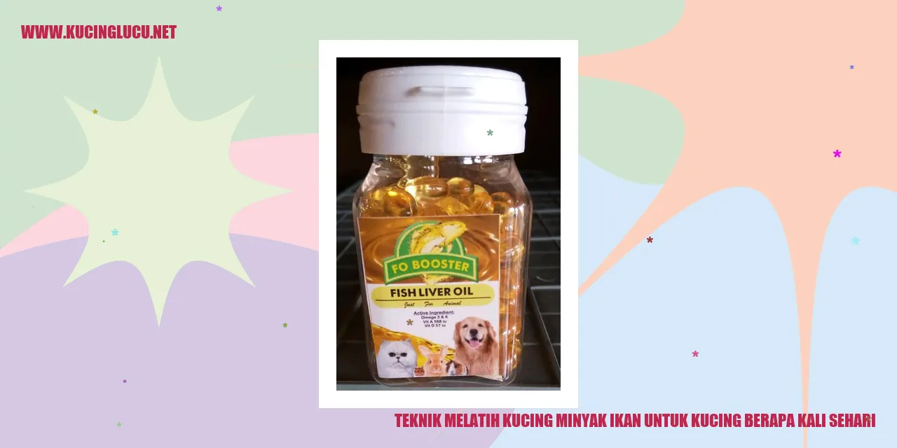 Gambar Kucing dengan Botol Minyak Ikan