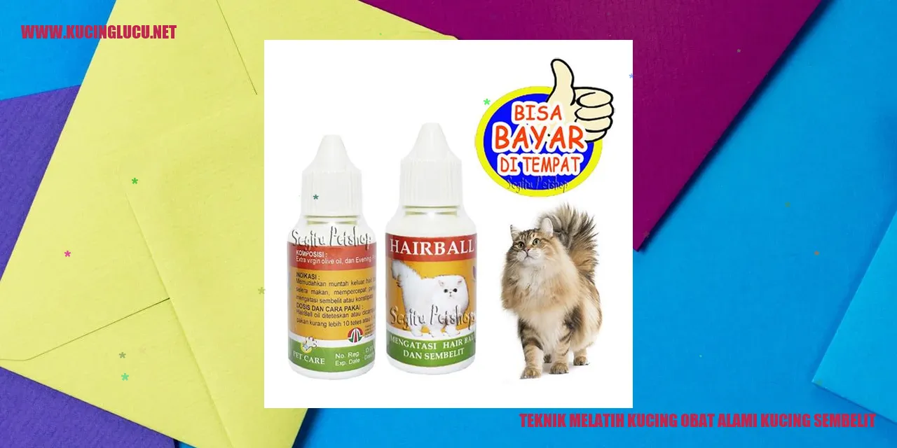 Teknik Melatih Kucing dengan Ramuan Alami untuk Mengatasi Sembelit pada Kucing