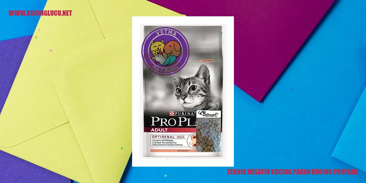 Teknik Melatih Kucing dengan Pakan Kucing Proplan