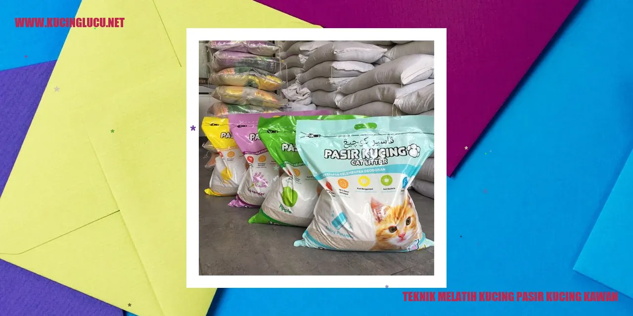 Teknik Melatih Kucing Pasir Kucing Kawan
