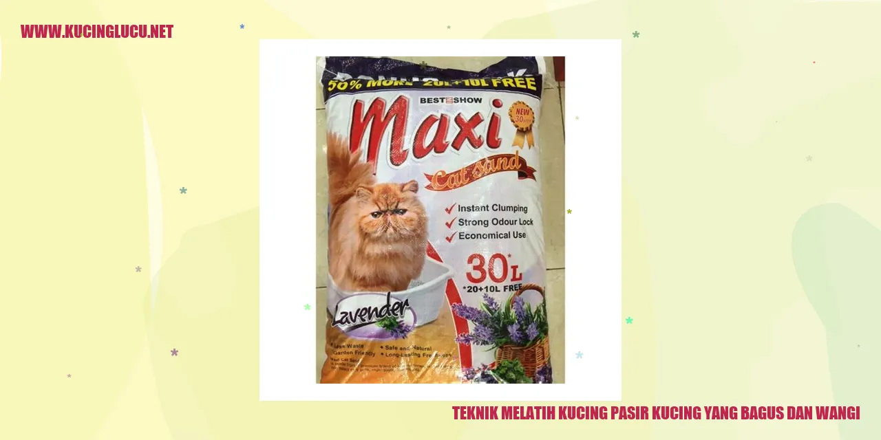 Teknik Melatih Kucing pasir kucing yang bagus dan wangi