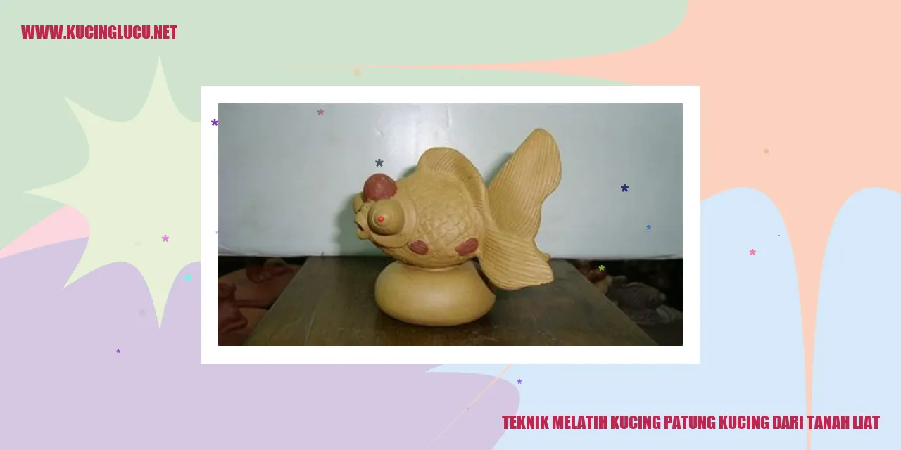 Patung Kucing dari Tanah Liat