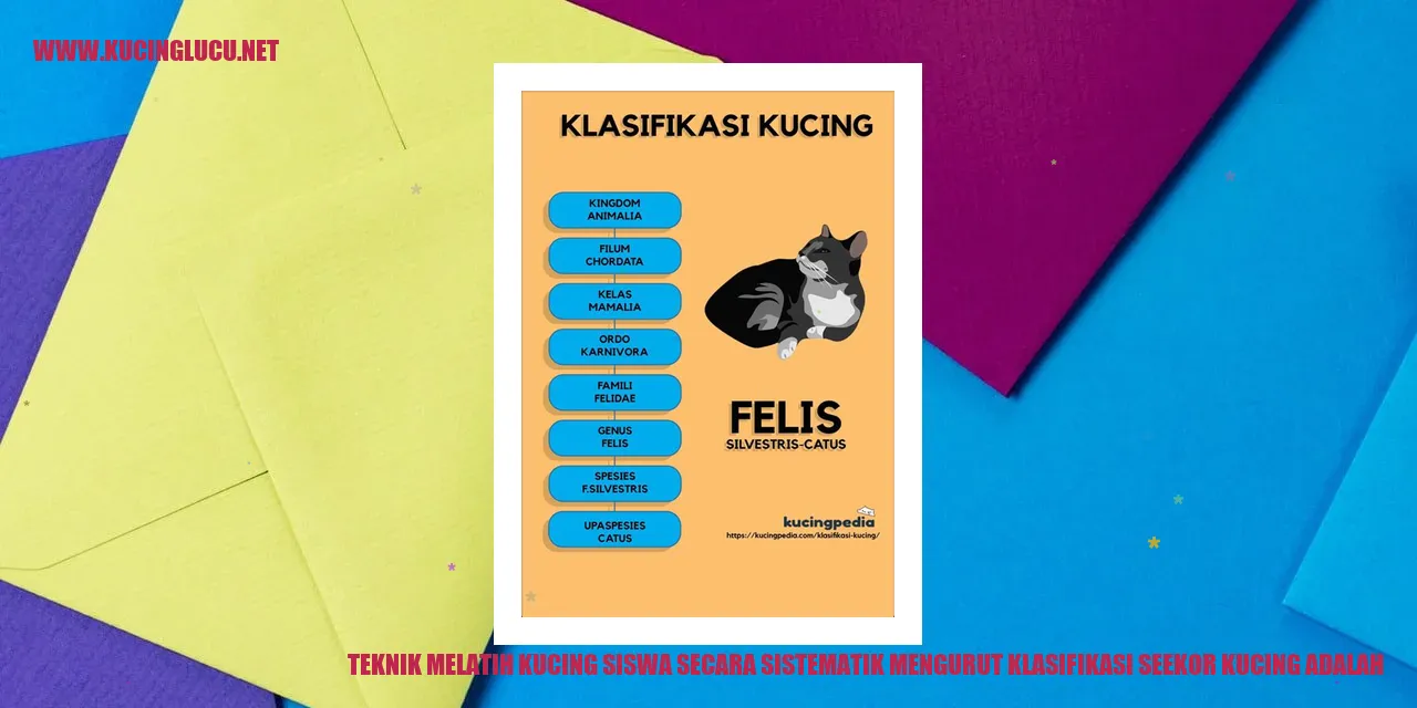 Teknik Melatih Kucing Siswa