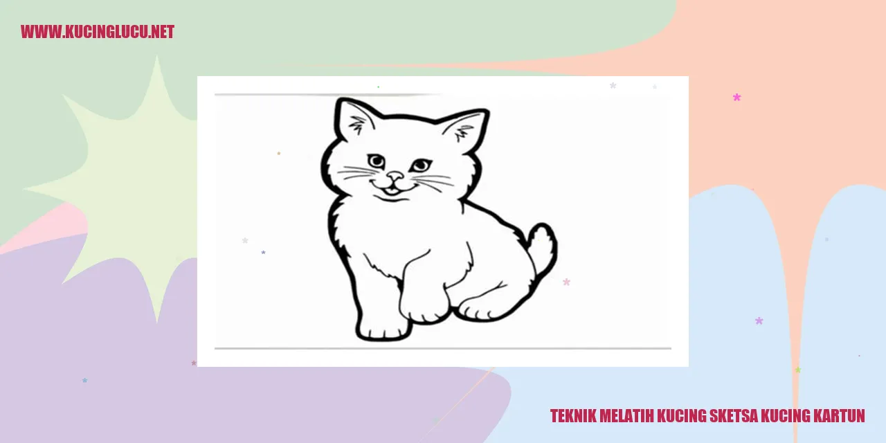 Sketsa kucing kartun