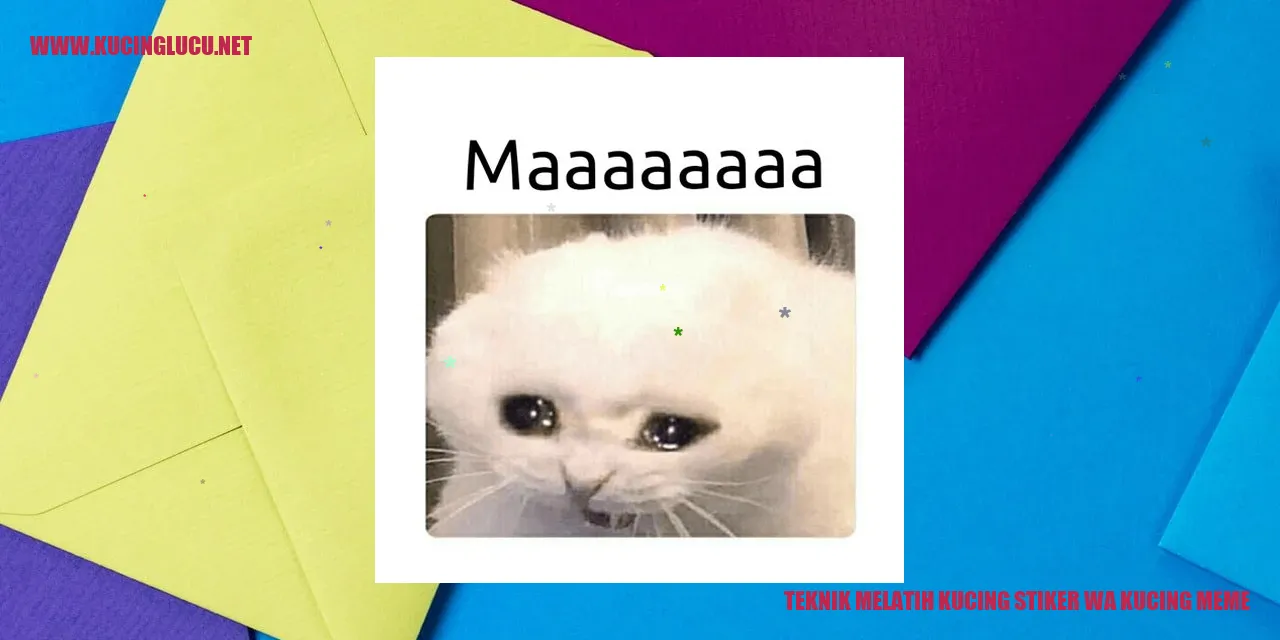 Melatih Kucing dengan Stiker WhatsApp Kucing Meme