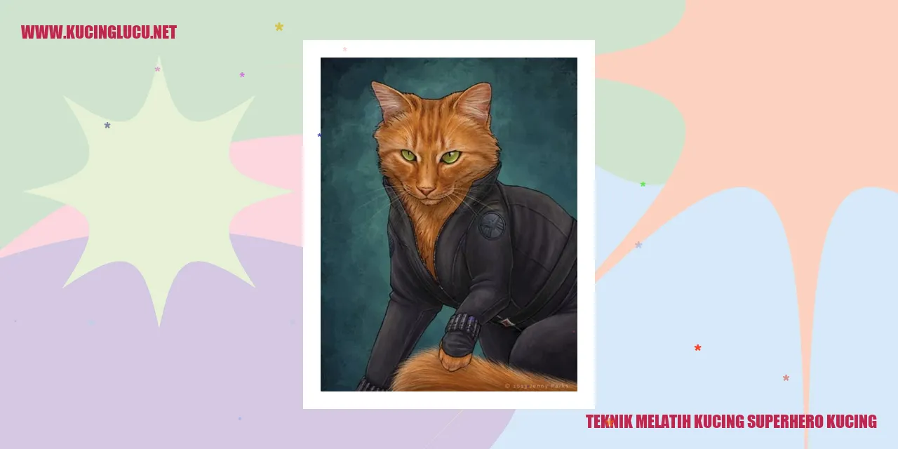 Image: Teknik Melatih Kucing superhero kucing