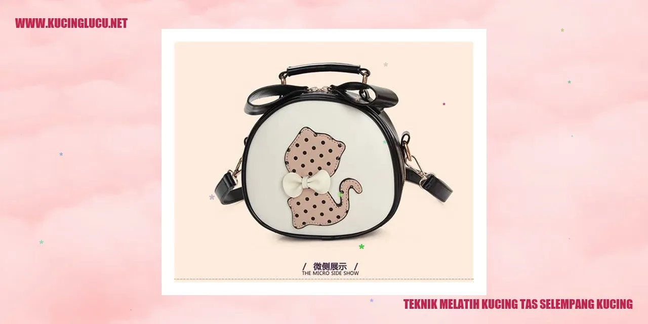 Ilustrasi Kucing dengan Tas Selempang Kucing